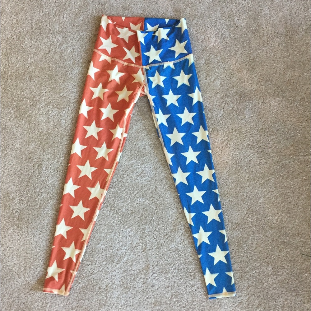 Patriotic yoga leggings
